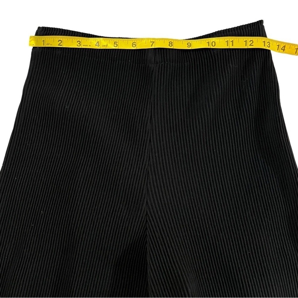 Alquema High Rise Wide Leg Micro Pleated Palazzo Trouser Pants Black Australia S - Picture 11 of 15